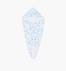 The Hooded Towel - Blue Botanical