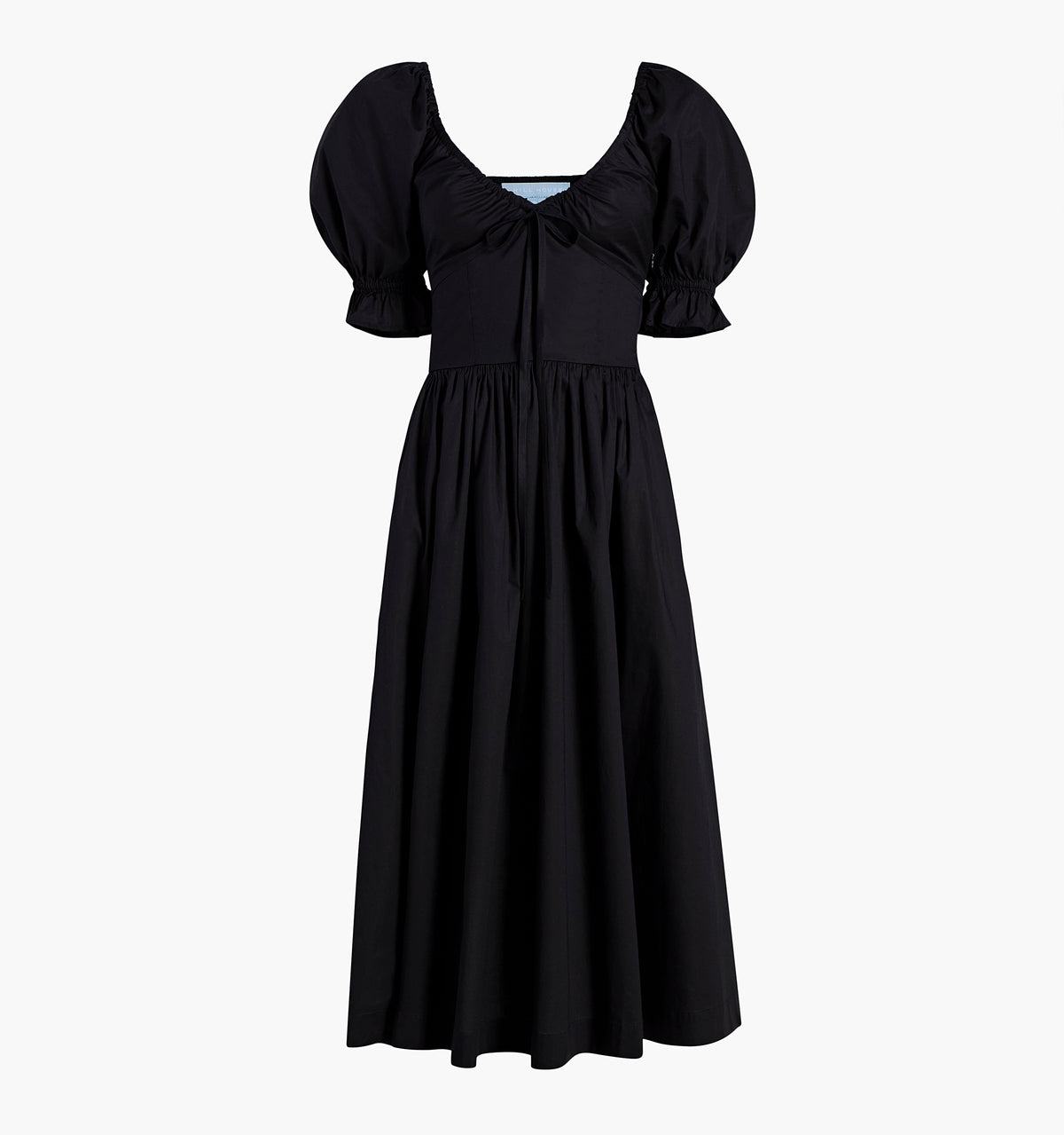 The Ophelia Dress - Black Cotton Voile