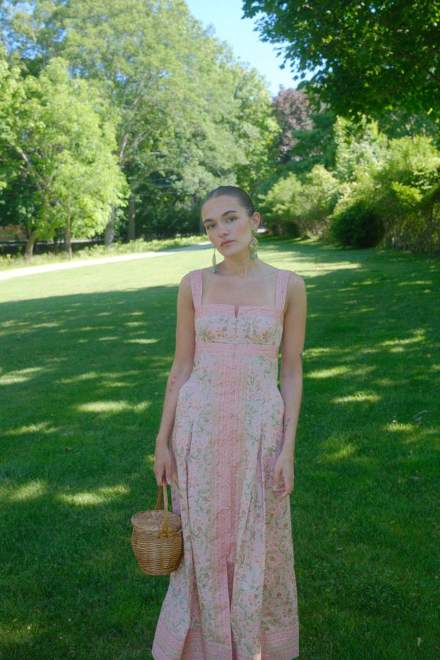 The Hope Dress - Daffodil Brocade