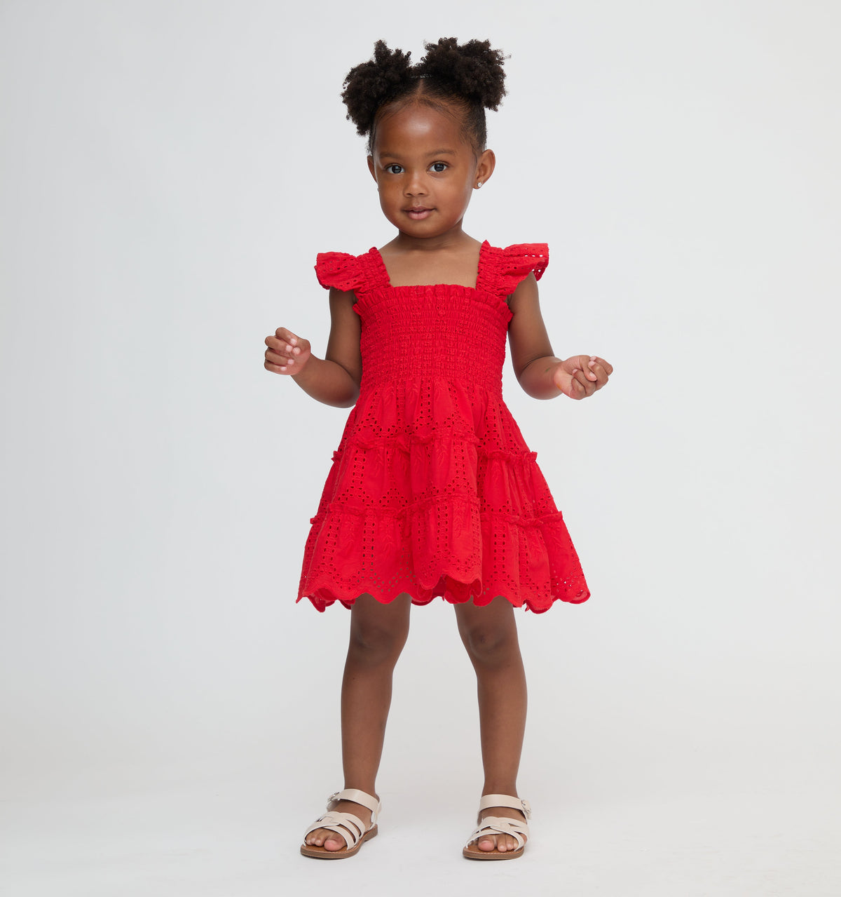 The Baby Ellie Nap Dress - Cherry Trellis Broderie