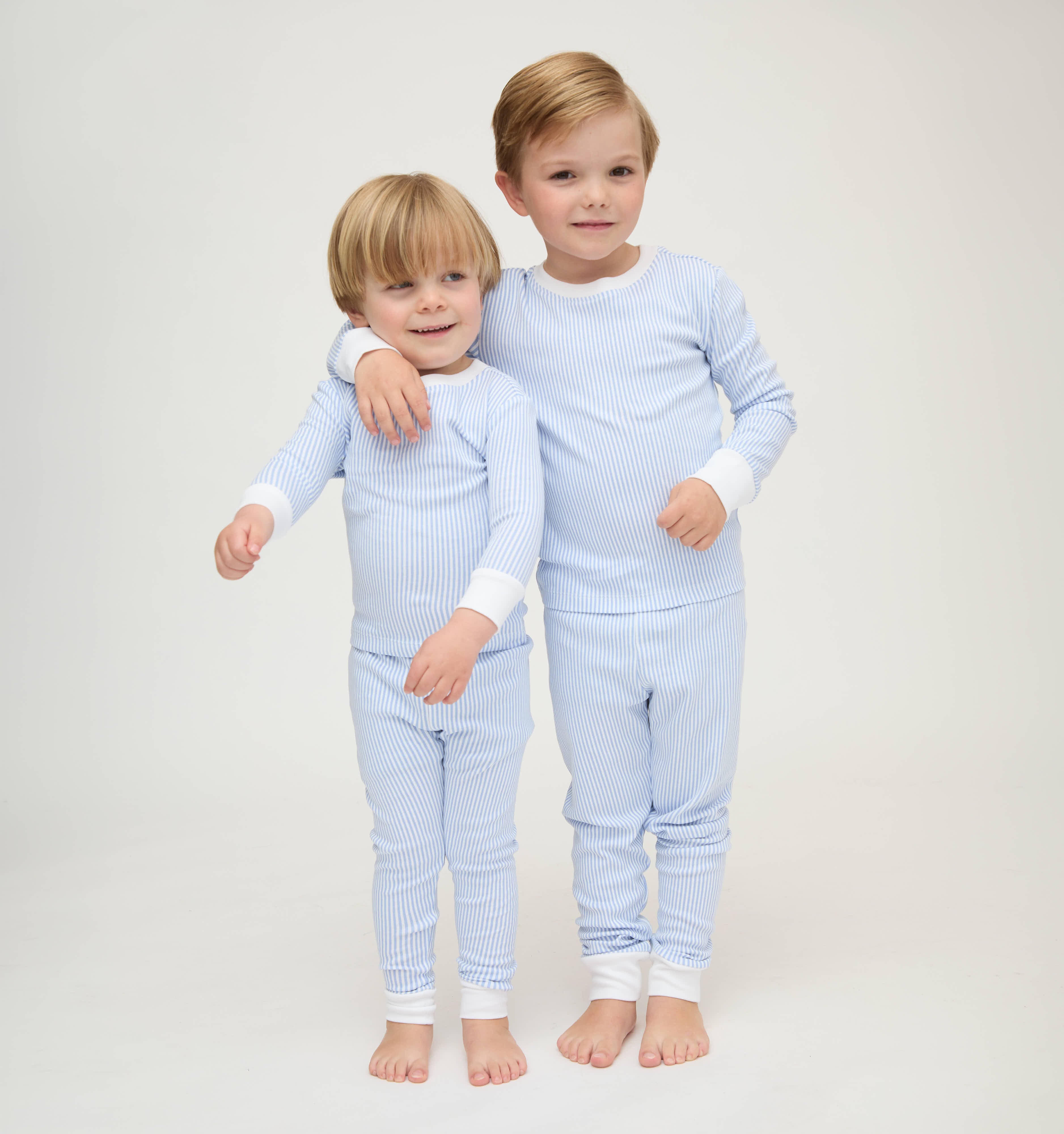 The Baby Sully PJ Set - Blue/White Stripe