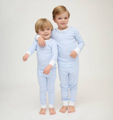 The Baby Sully PJ Set - Blue/White Stripe