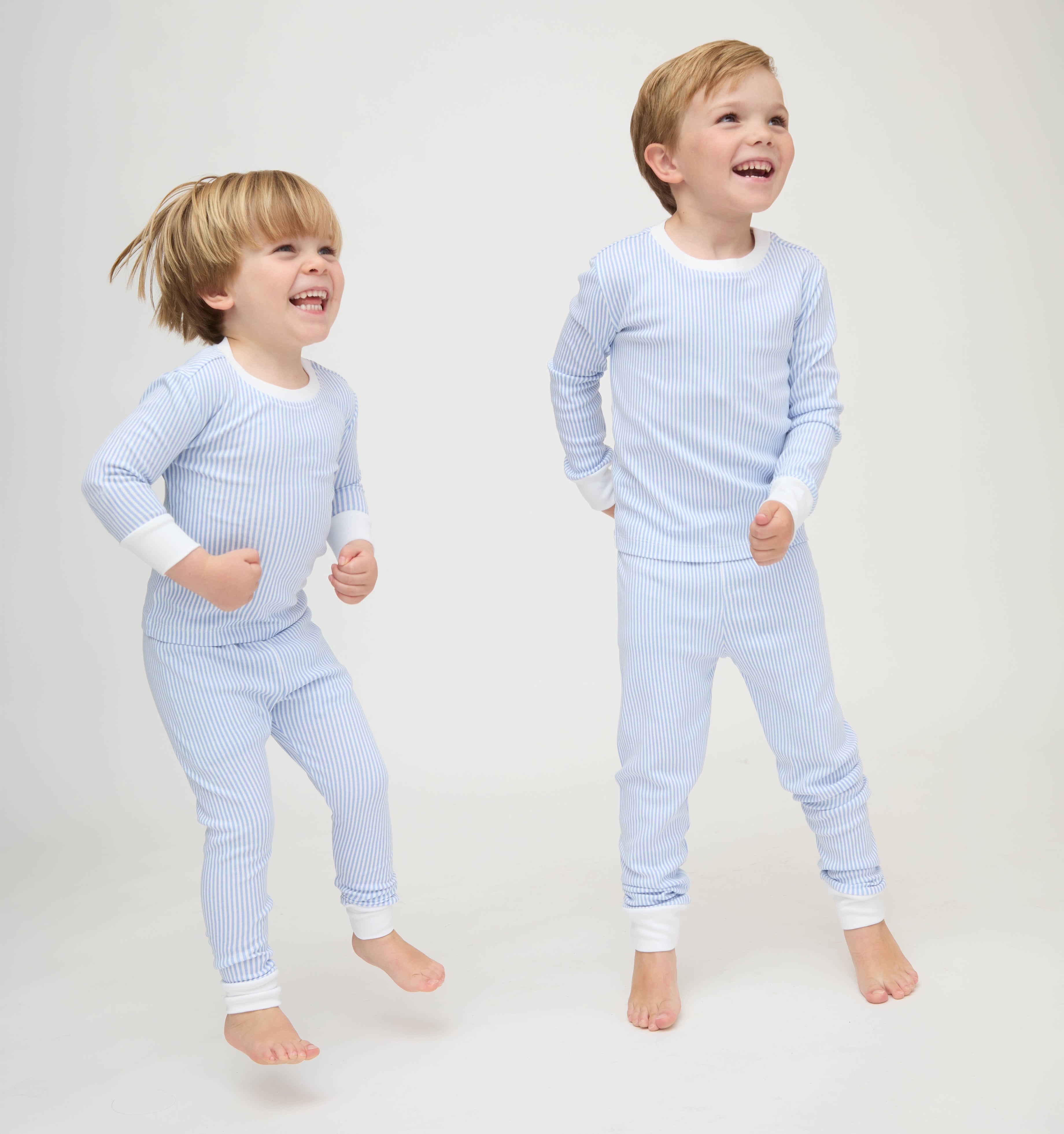 The Baby Sully PJ Set - Blue/White Stripe