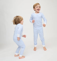 The Baby Sully PJ Set - Blue/White Stripe