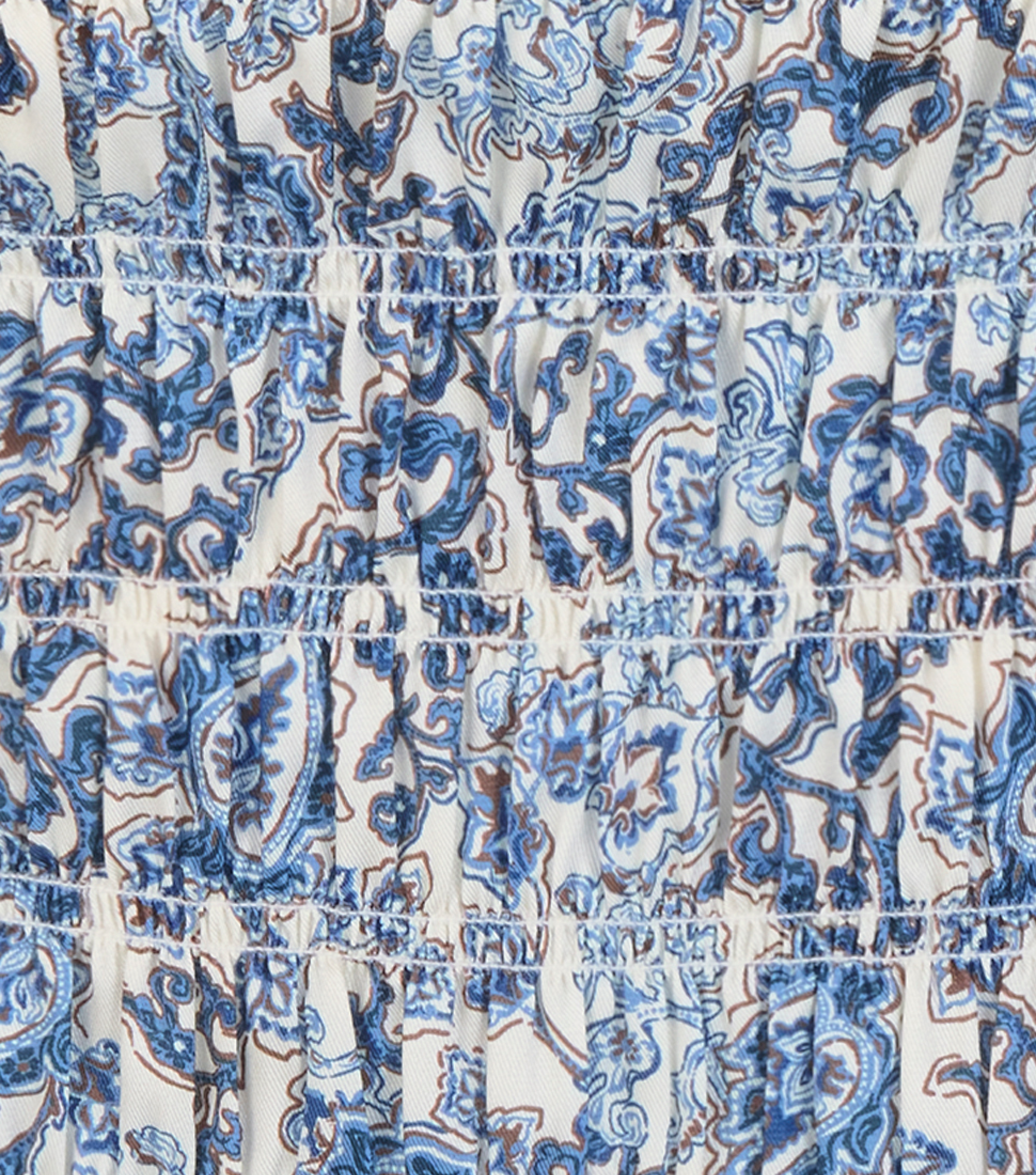 The Phoebe Nap Top - Chedworth Paisley Blue