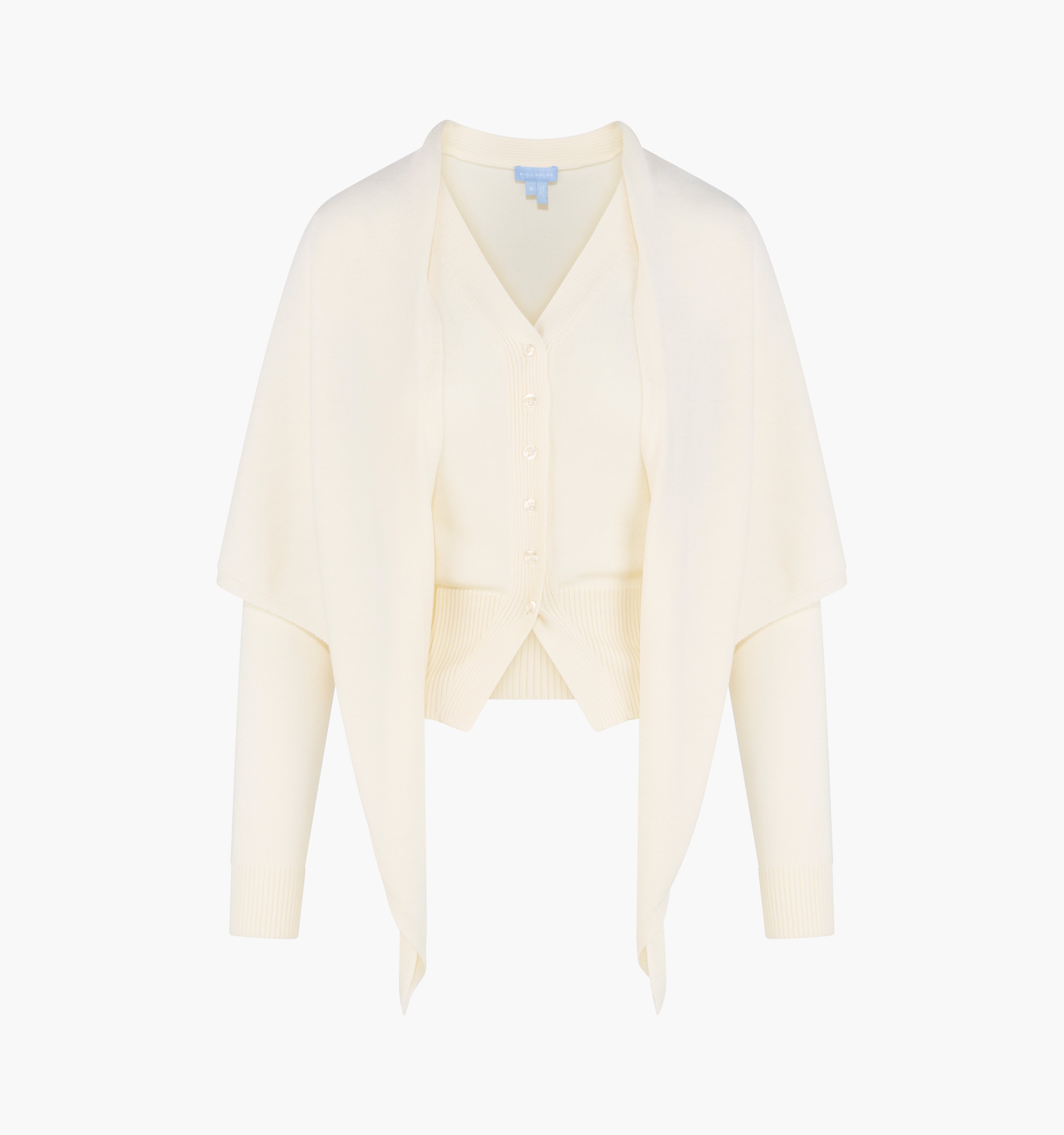 The Amal Cardigan - Antique White