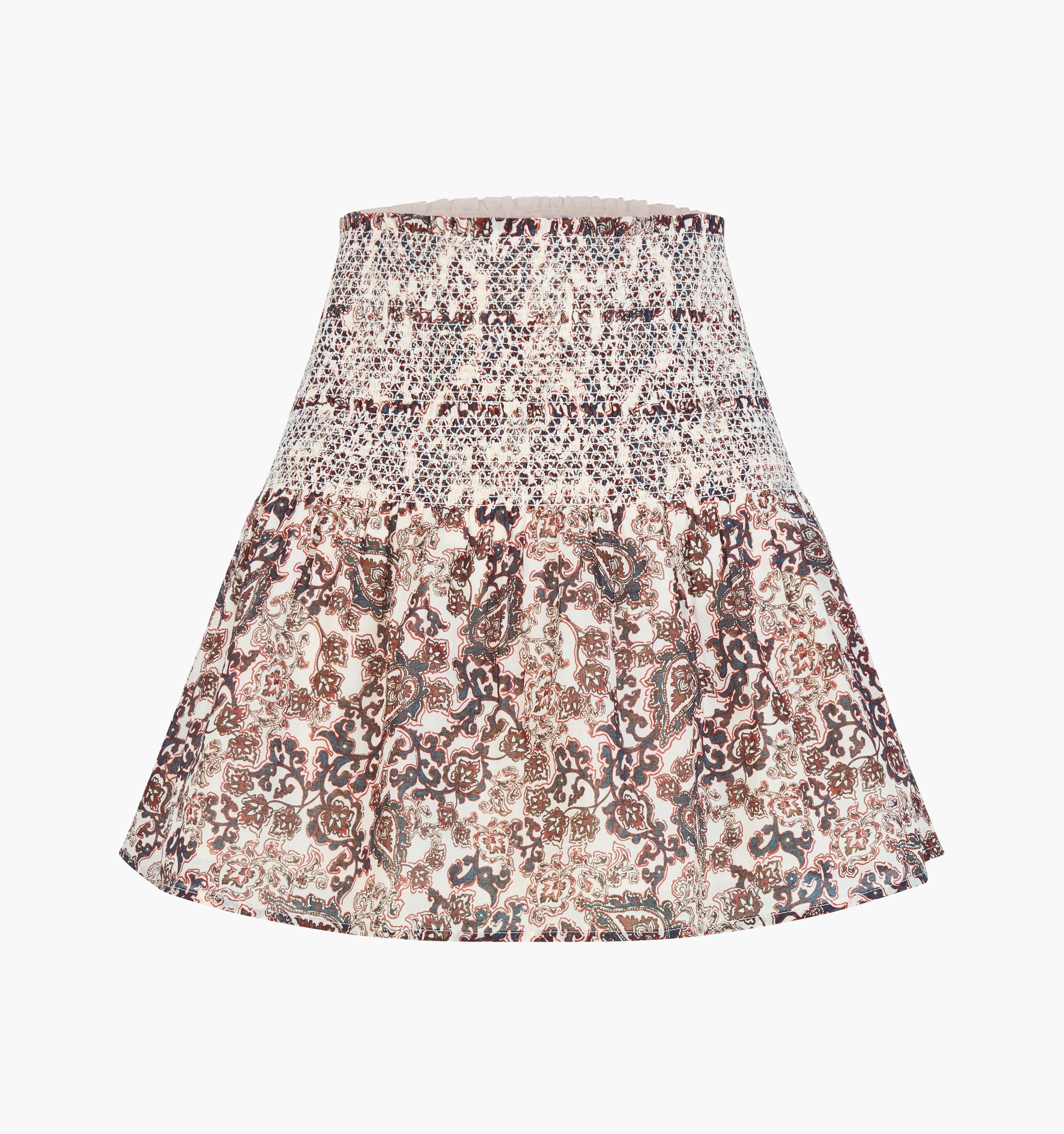 The Brixley Nap Skirt - Chedworth Paisley Brown