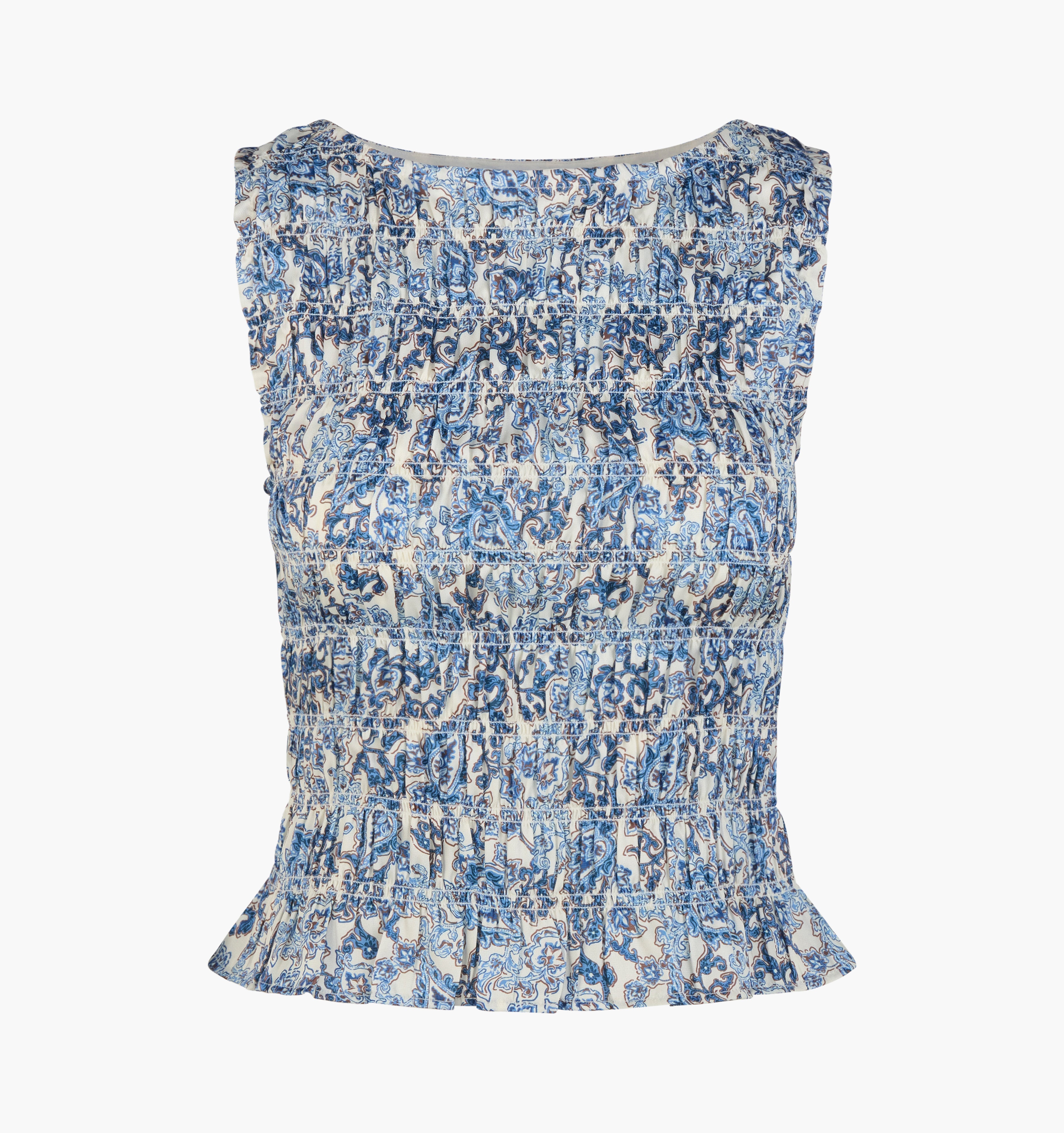 The Phoebe Nap Top - Chedworth Paisley Blue