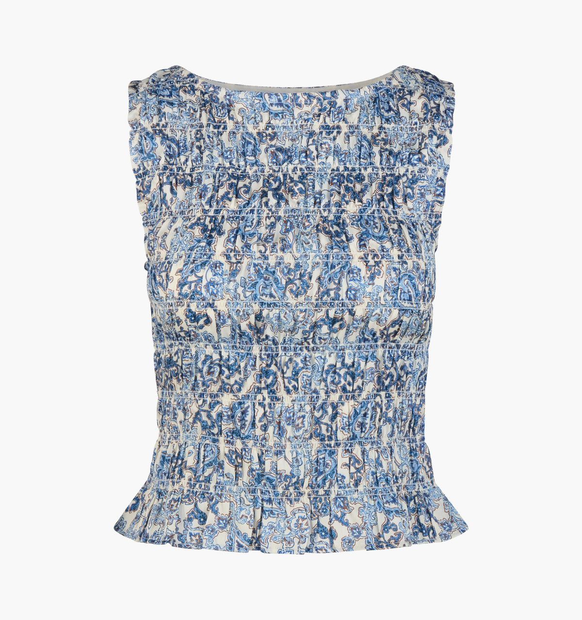 The Phoebe Nap Top - Chedworth Paisley Blue