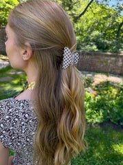 Hill House x Wet Brush Small Claw Clip Set - Matte Bluebell Waltz and Brown Gingham