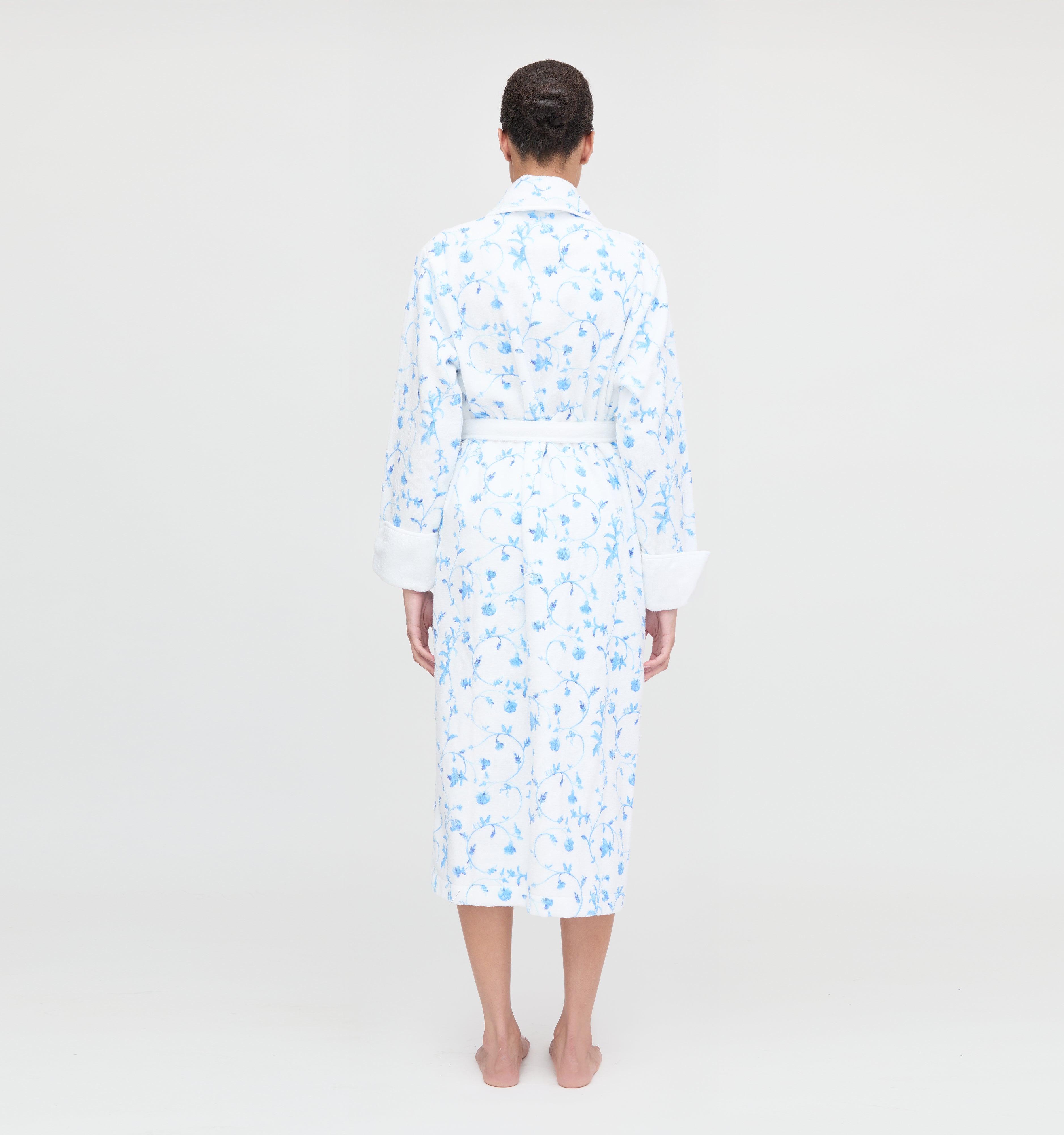 The Hotel Robe - Blue Botanical