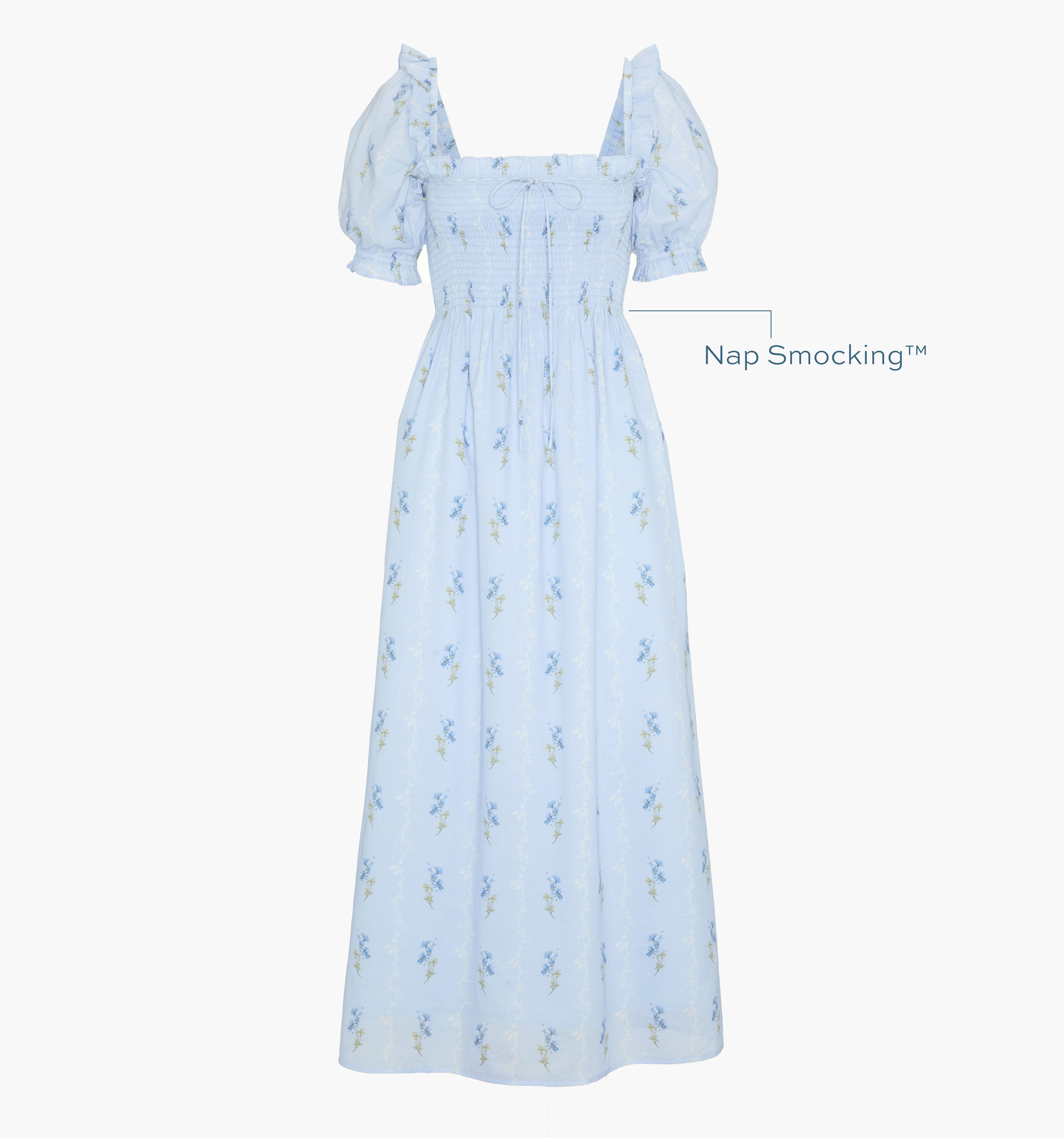 The Scarlett Nap Dress - Bluebell Waltz