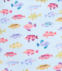The Baby Julien Swim Trunk - Blue Rainbow Fish