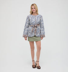 The Aspen Jacket - Chedworth Paisley Blue