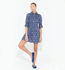 The Mira Dress - Navy Cala Paisley