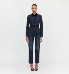 The Evalina Jacket - Navy