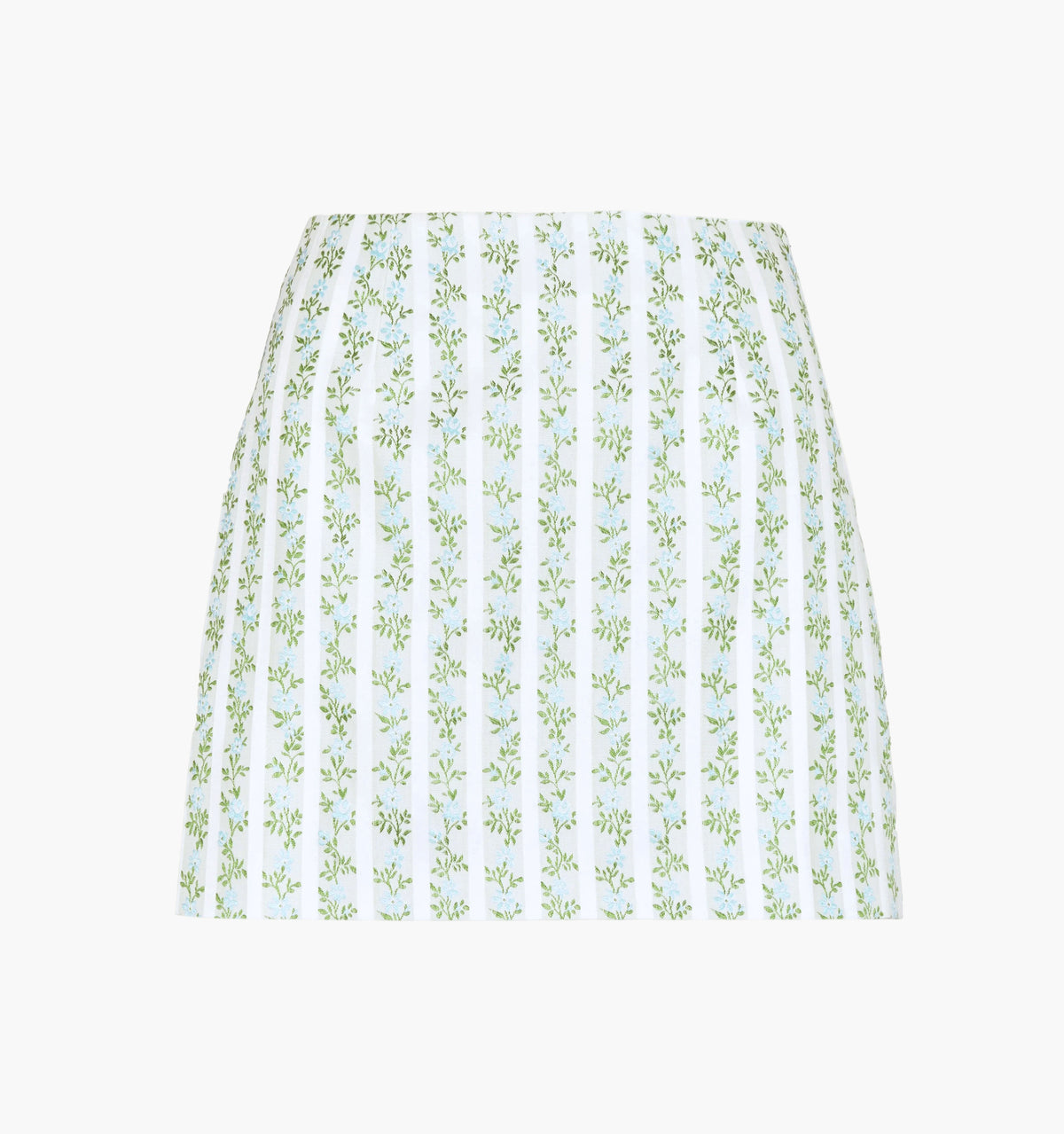 The Hallie Skirt - Brocade Vine Stripe