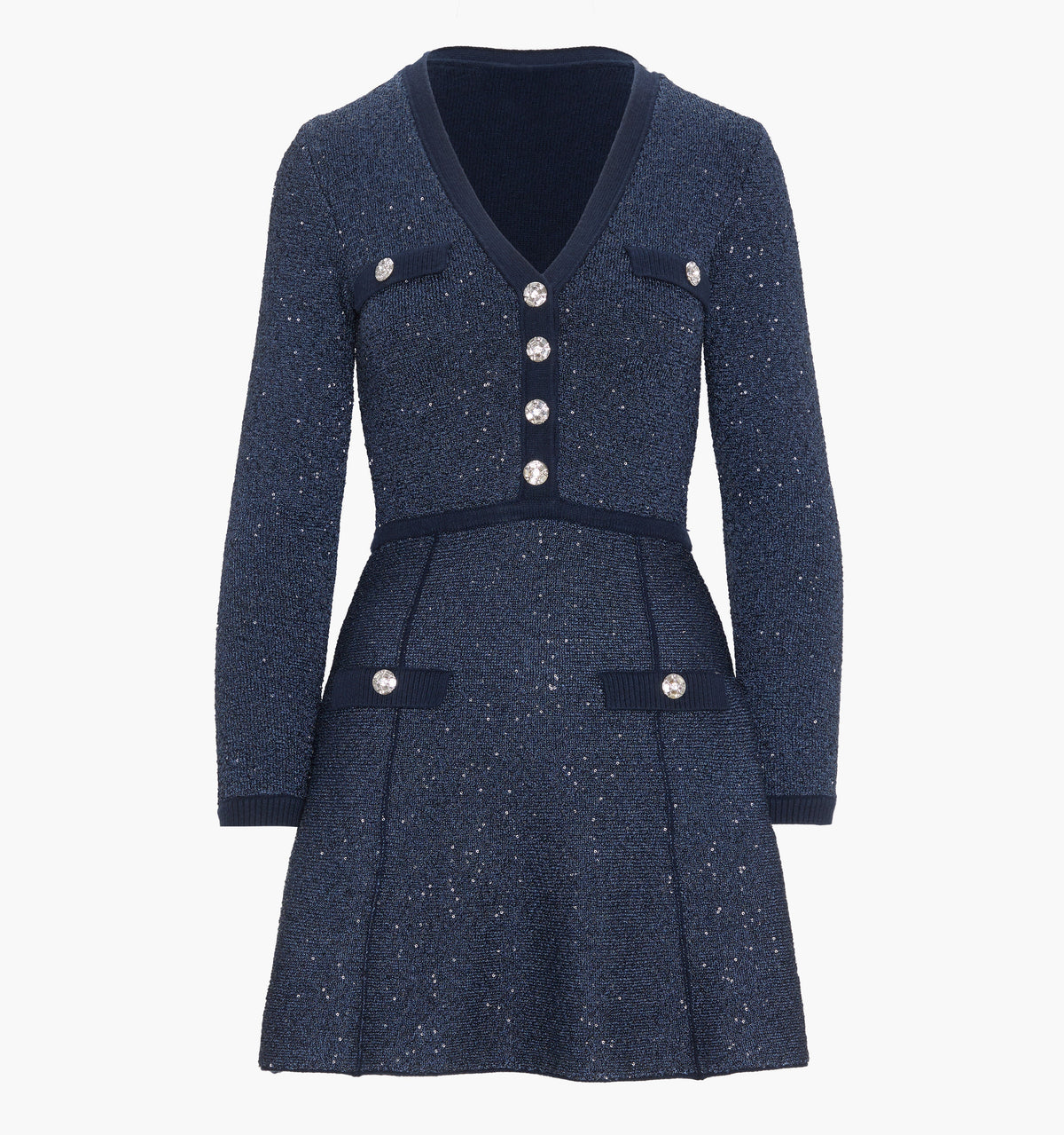 The Lana Dress - Navy Sequin
