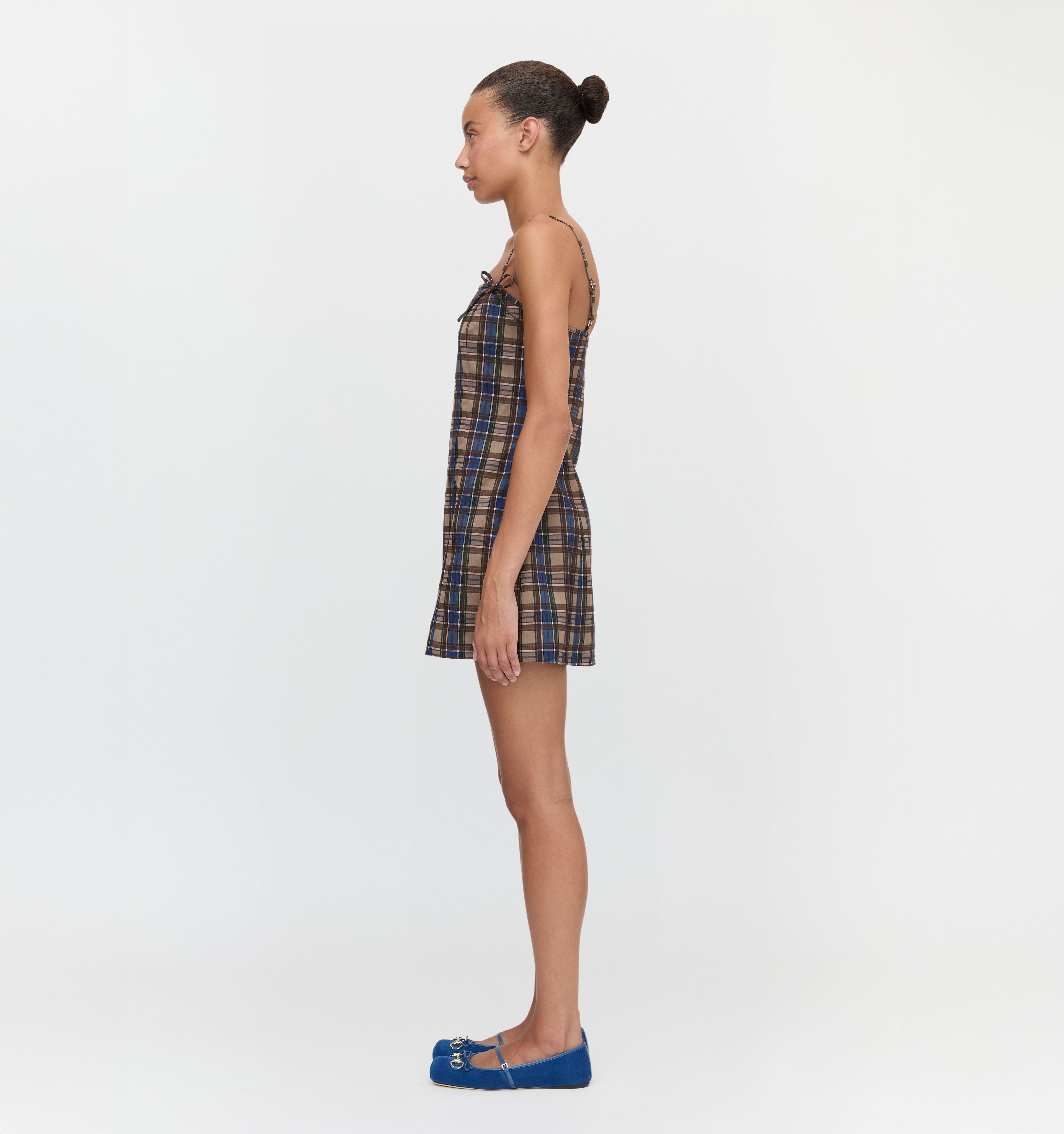 The Rennie Dress - Brown Spencer Plaid
