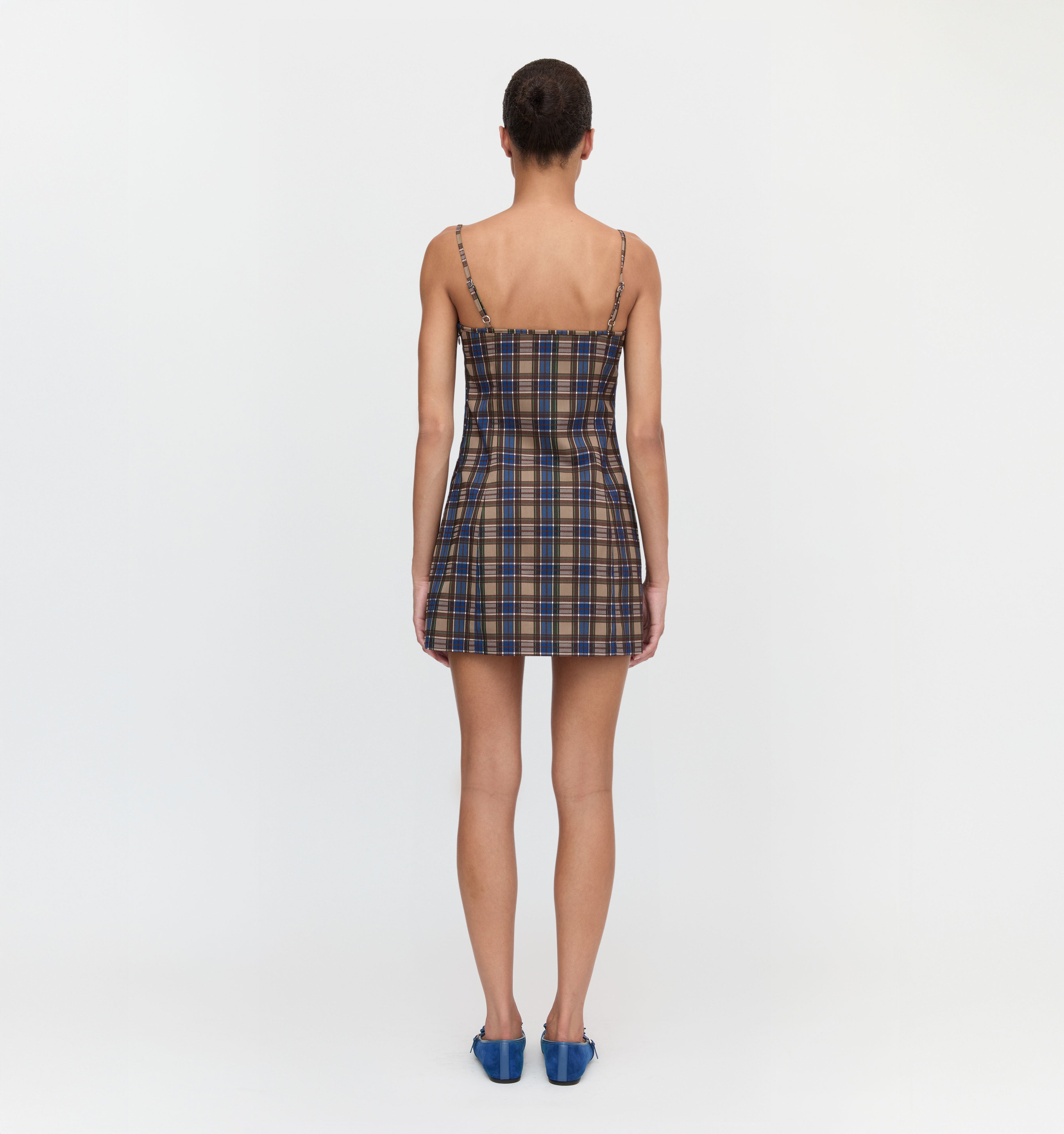 The Rennie Dress - Brown Spencer Plaid