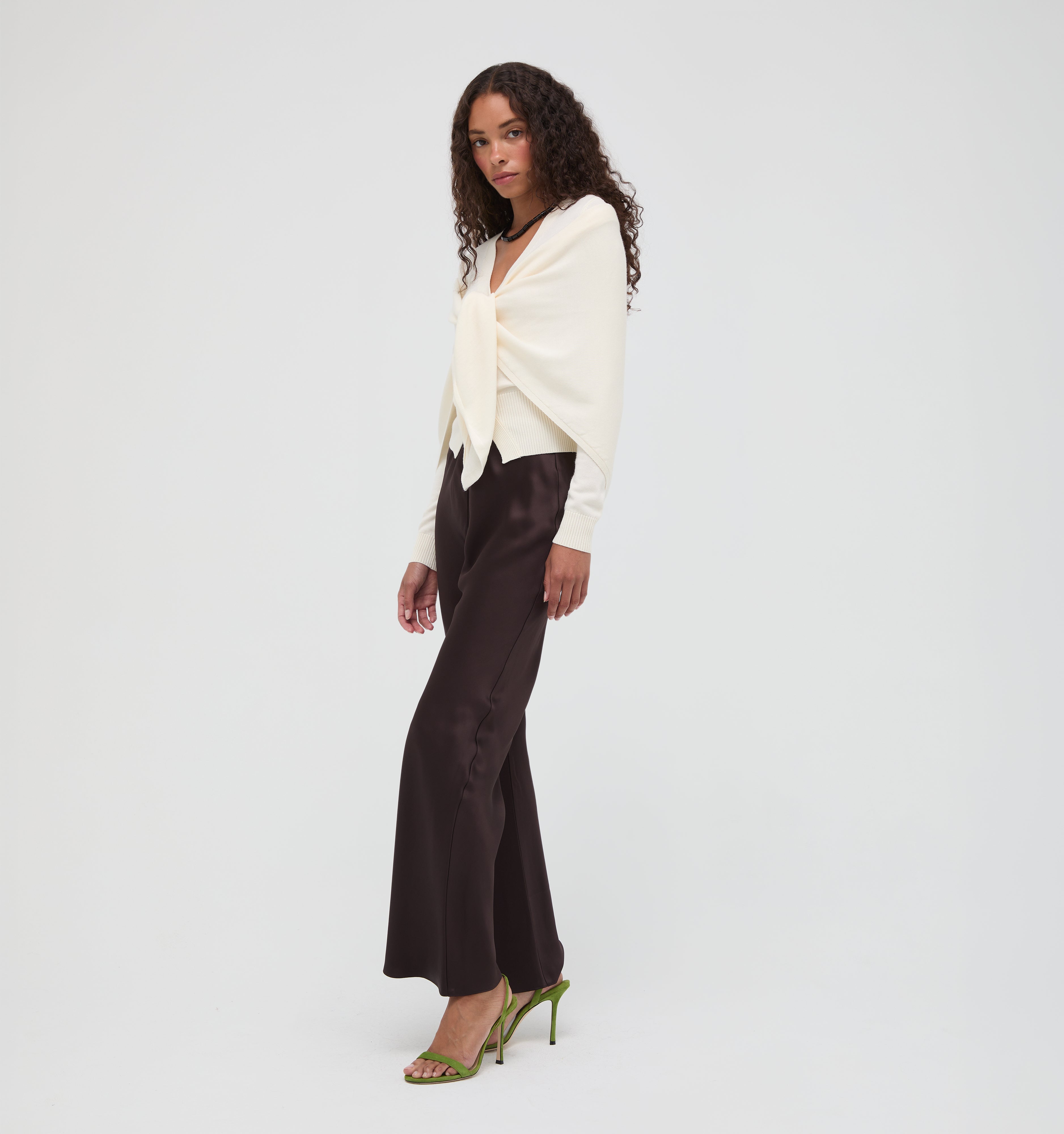 The Amal Cardigan - Antique White