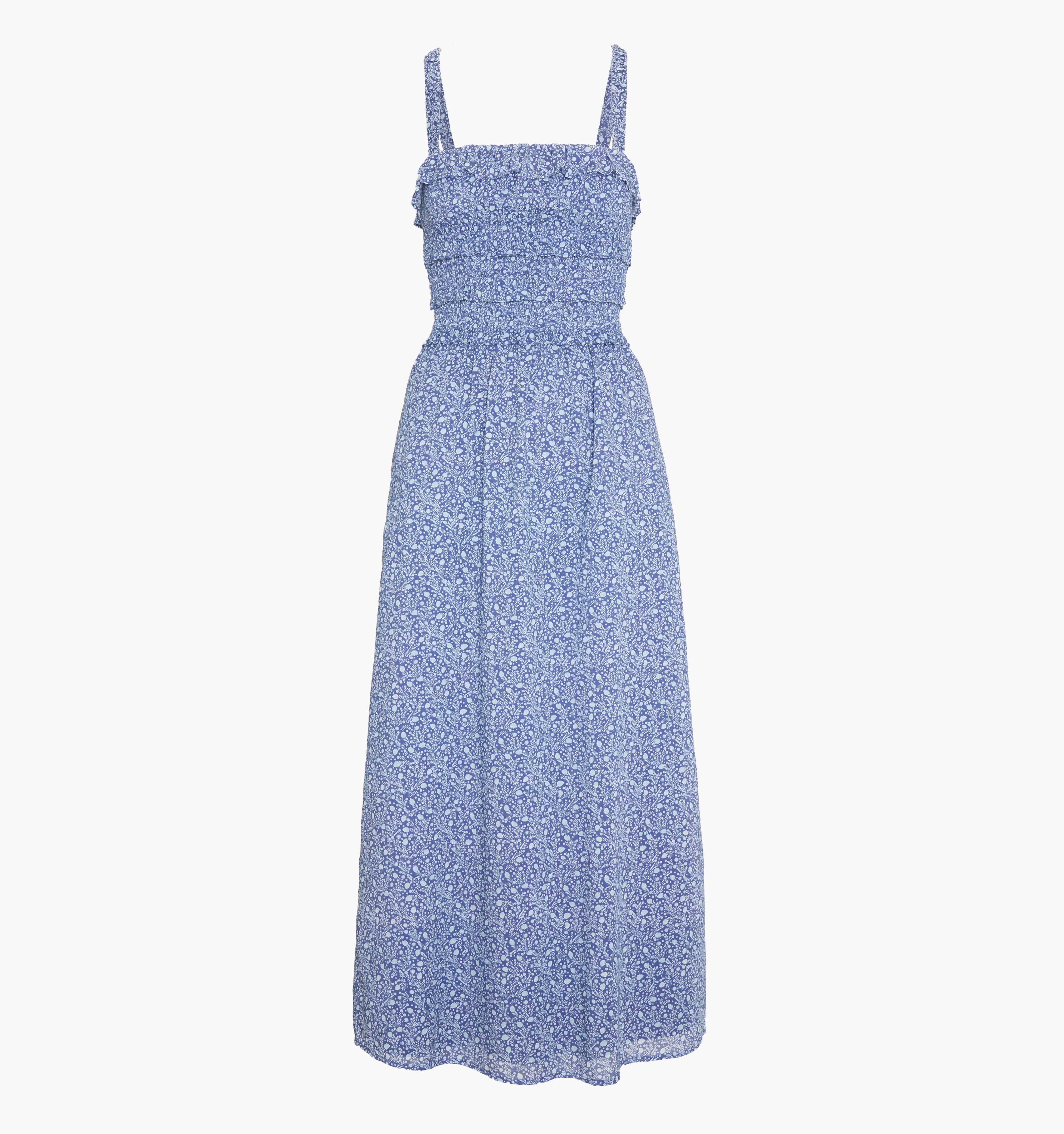 The Analiese Nap Dress - Cornflower Ditsy Thistle