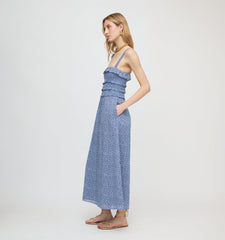 The Analiese Nap Dress - Cornflower Ditsy Thistle