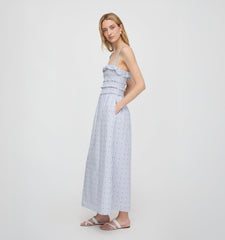 The Analiese Nap Dress - Blue Swiss Dot