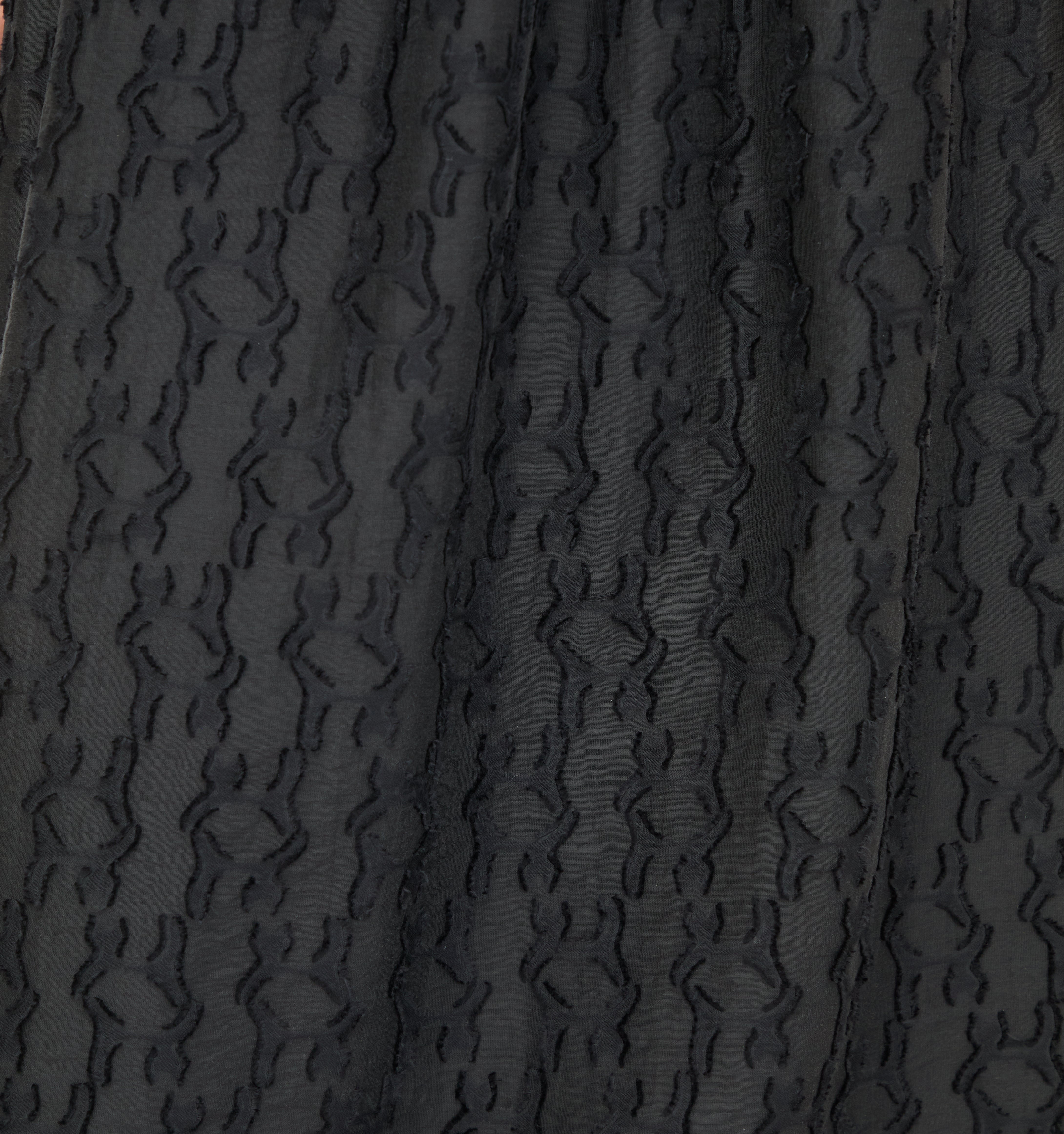 The Anita Nap Dress - Black Fil Coupé