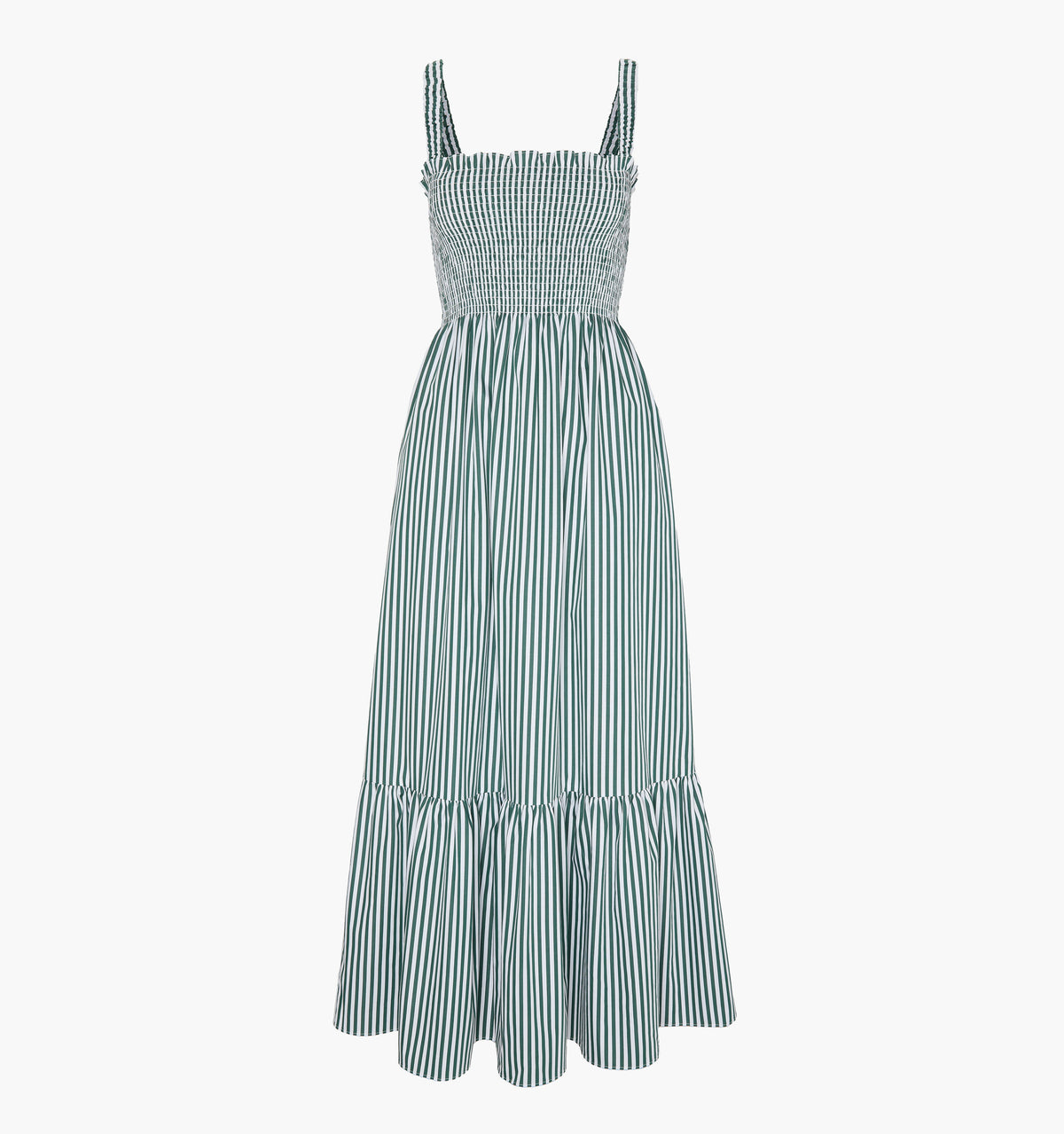 The Maternity Anjuli Nap Dress - Green Stripe