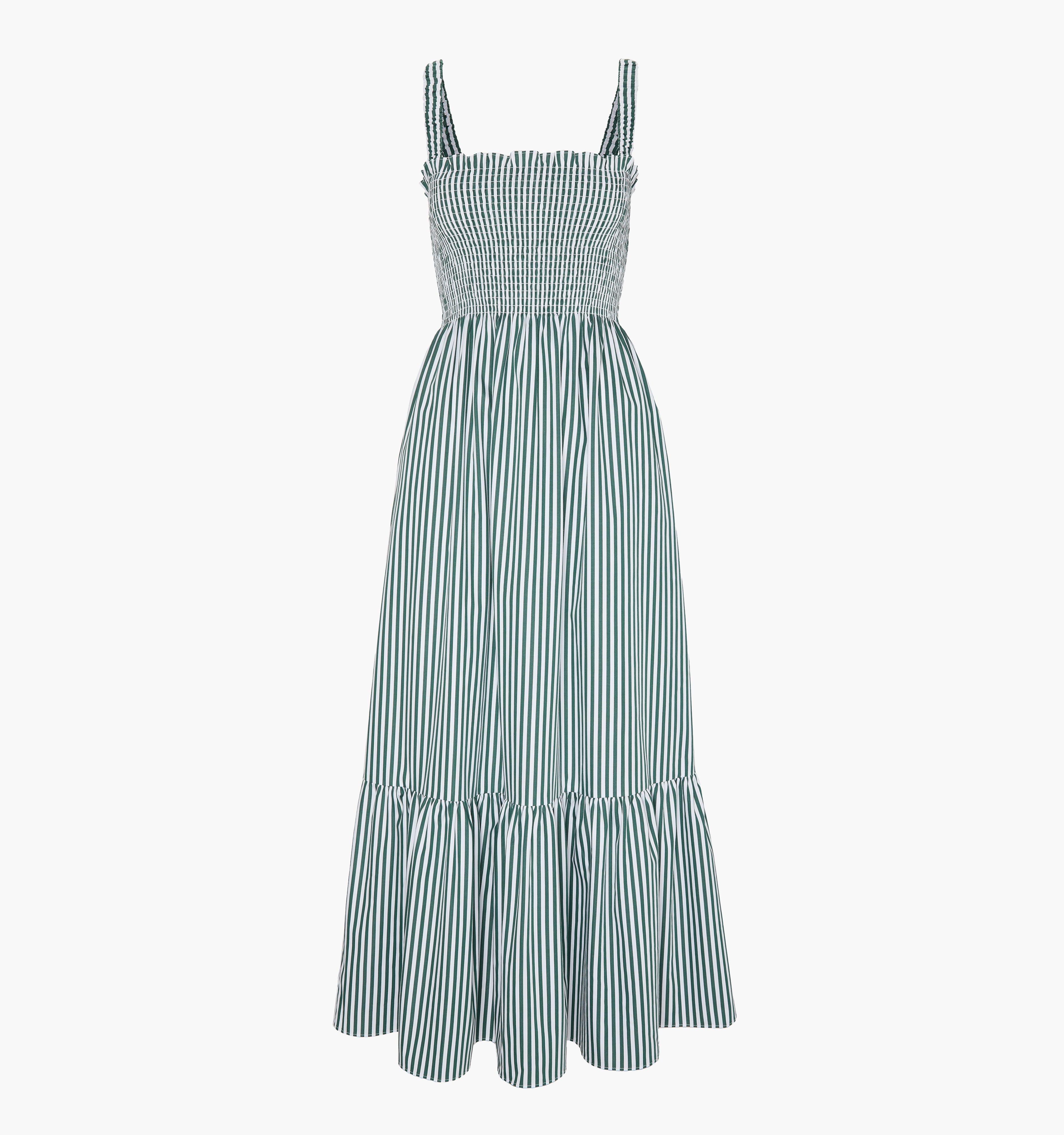 The Maternity Anjuli Nap Dress - Green Stripe