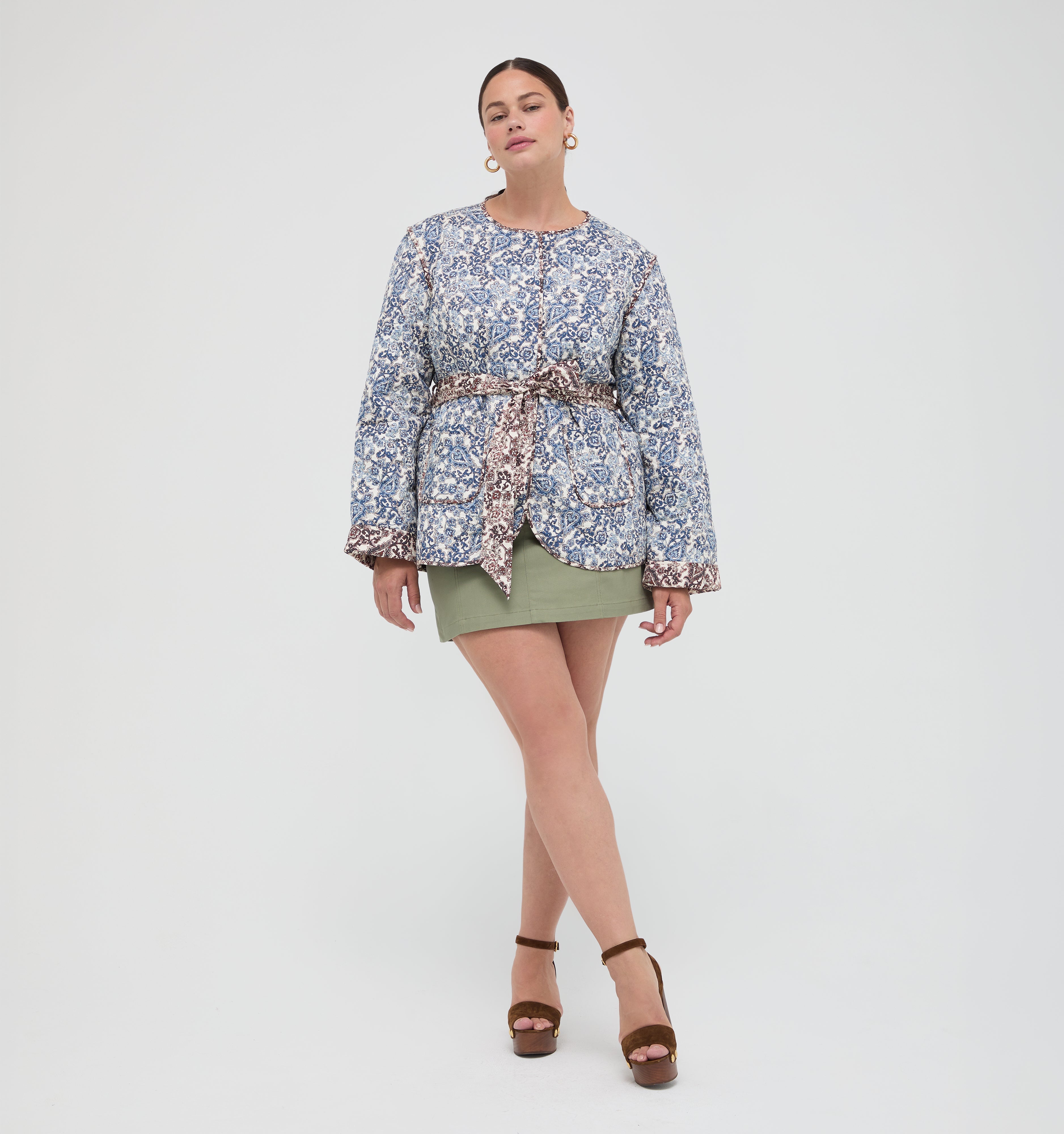 The Aspen Jacket - Chedworth Paisley Blue