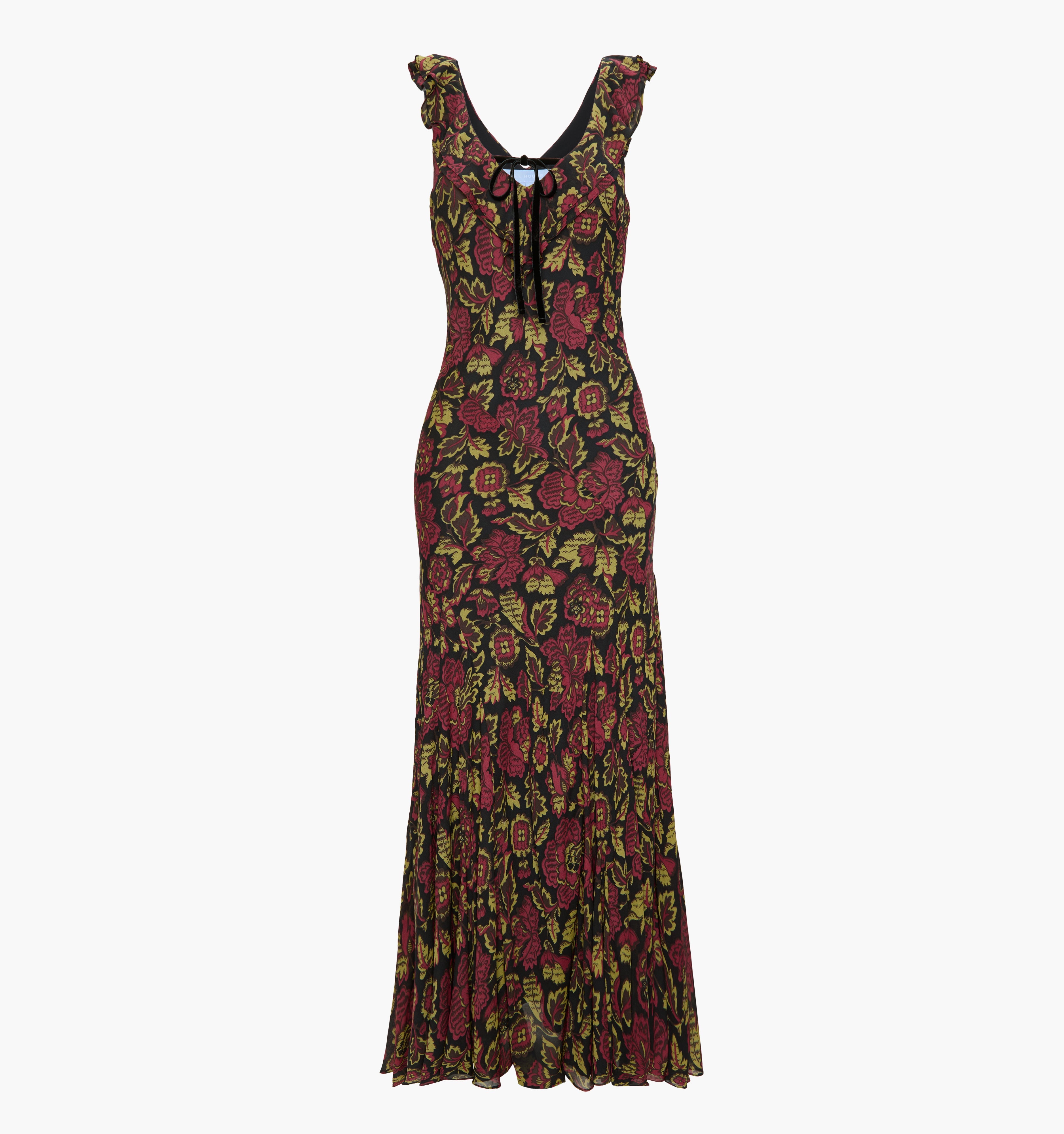 The Augustina Dress - Black Palampore Floral