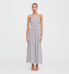 The Azalea Maxi Nap Dress - Chocolate Gingham