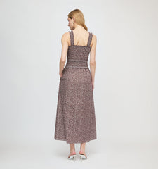 The Azalea Maxi Nap Dress - Chocolate Ditsy Thistle
