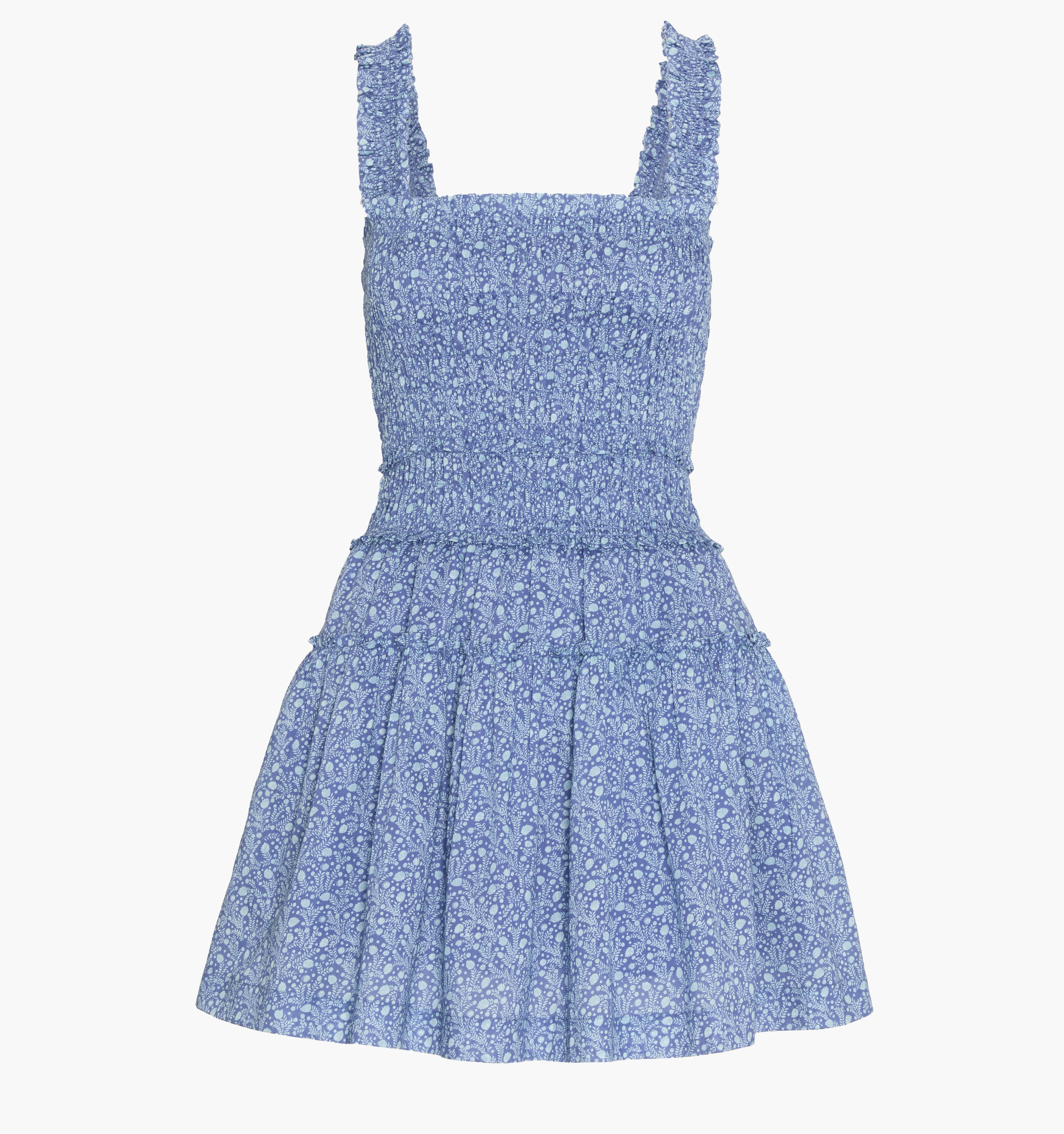 The Azalea Mini Nap Dress - Cornflower Ditsy Thistle
