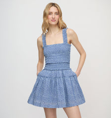 The Azalea Mini Nap Dress - Cornflower Ditsy Thistle