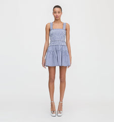 The Azalea Mini Nap Dress - Navy Gingham