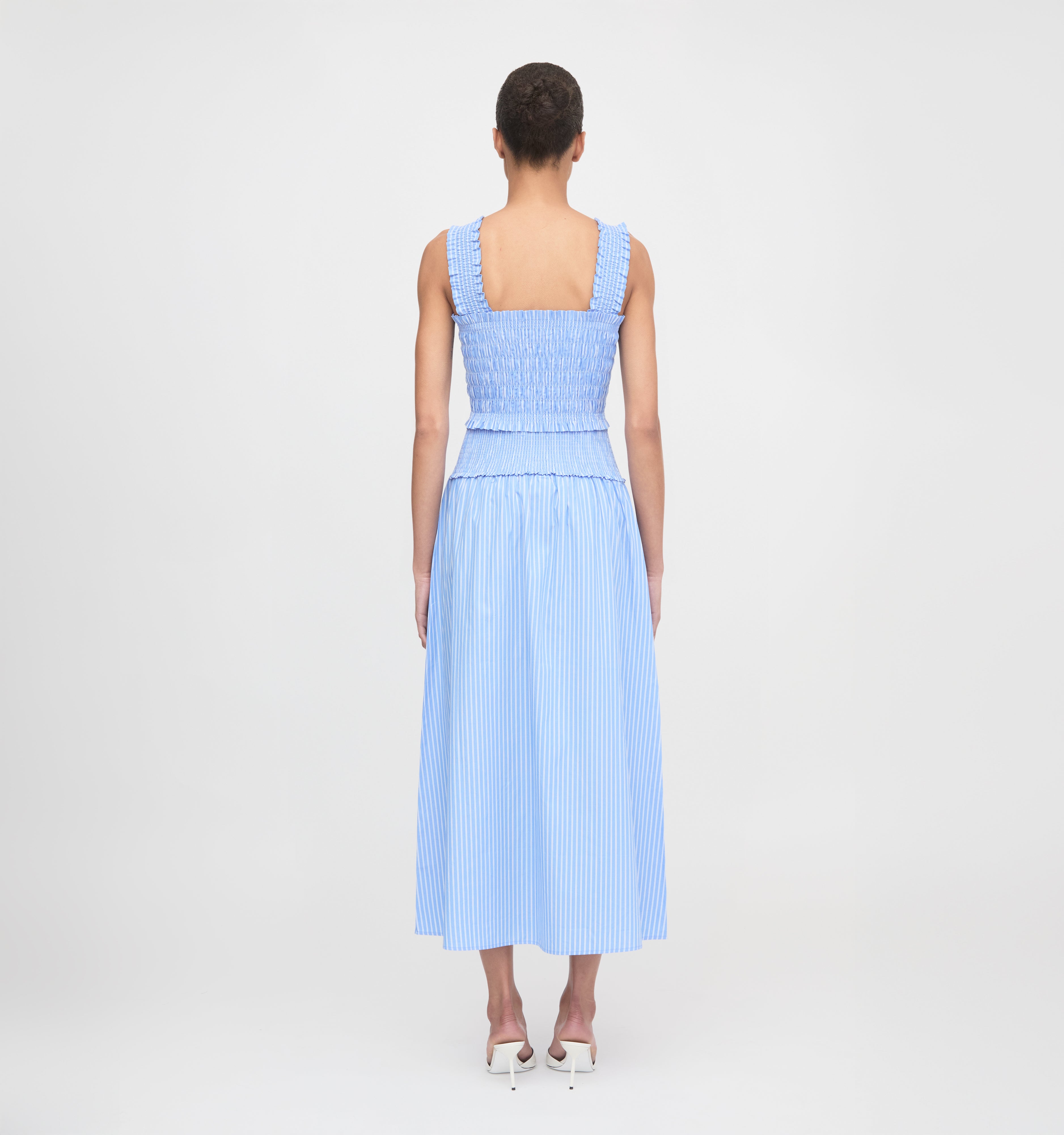 The Azalea Nap Top - Blue Stripe