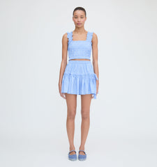 The Chelsea Skirt - Blue Stripe