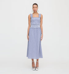 The Azalea Nap Top - Navy Gingham