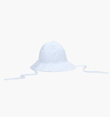 The Baby Sunhat - Blue/White Stripe
