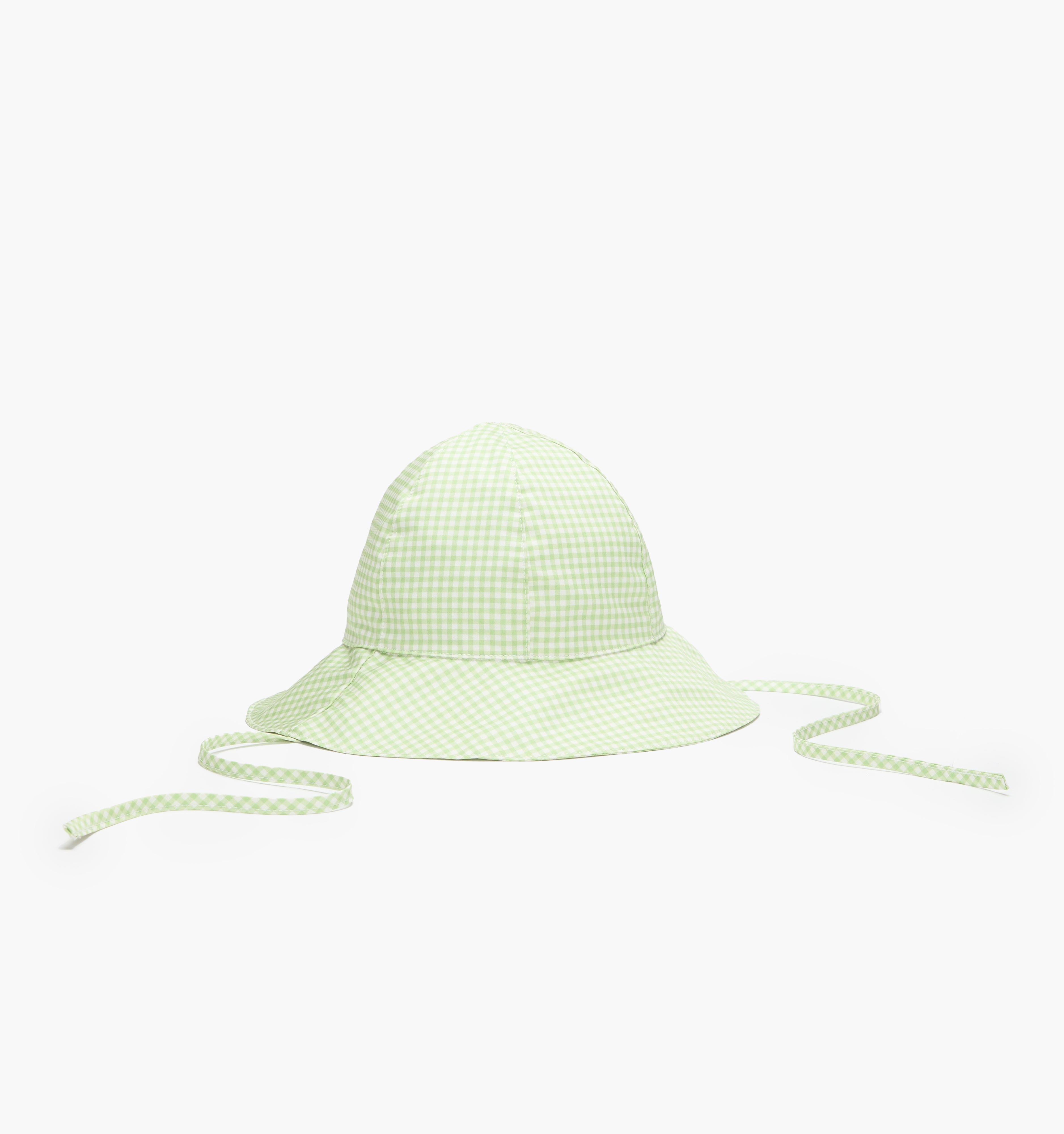 The Baby Sunhat - Lime Gingham