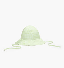 The Baby Sunhat - Lime Gingham