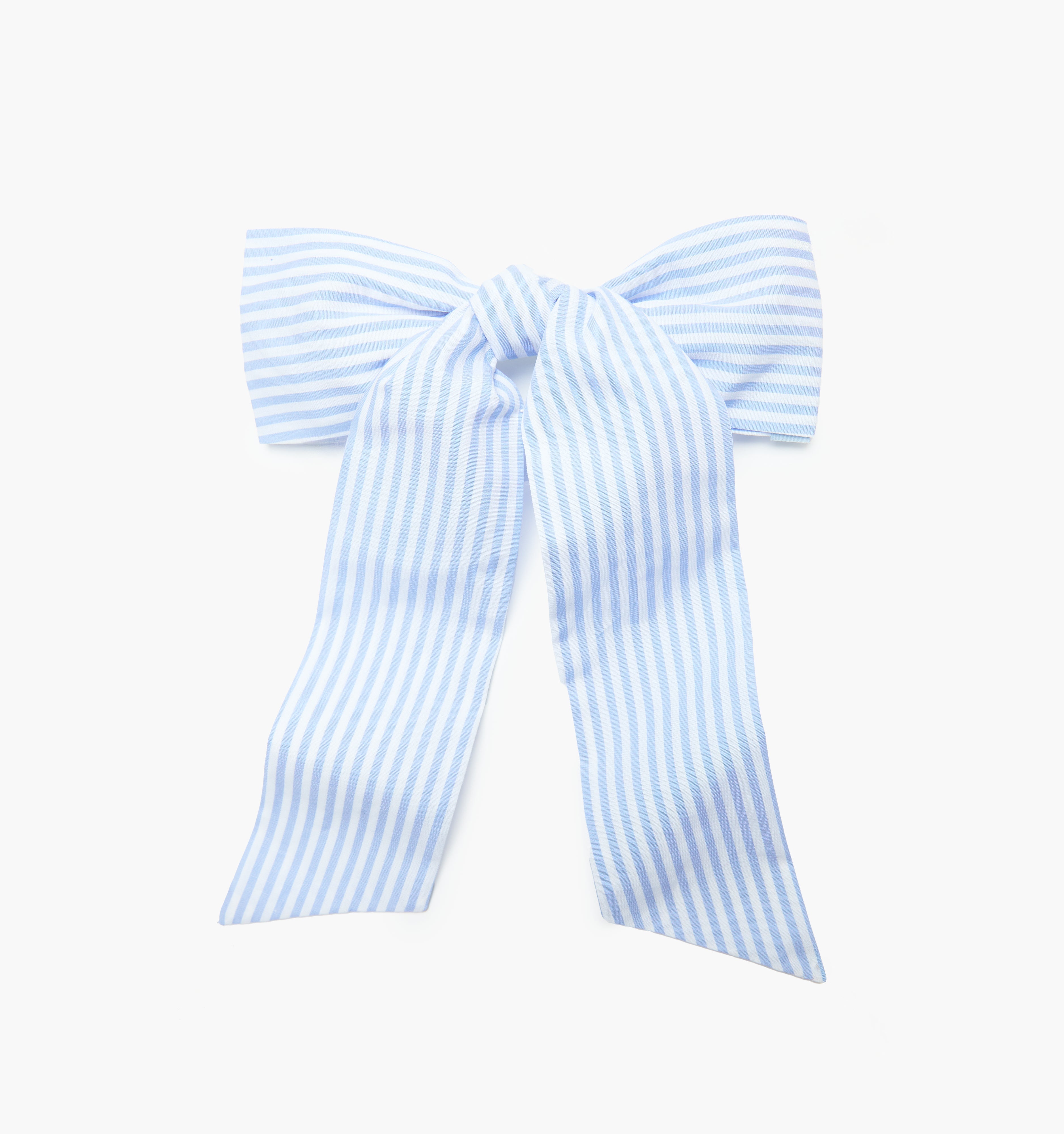 The Belle Bow - Blue/White Stripe