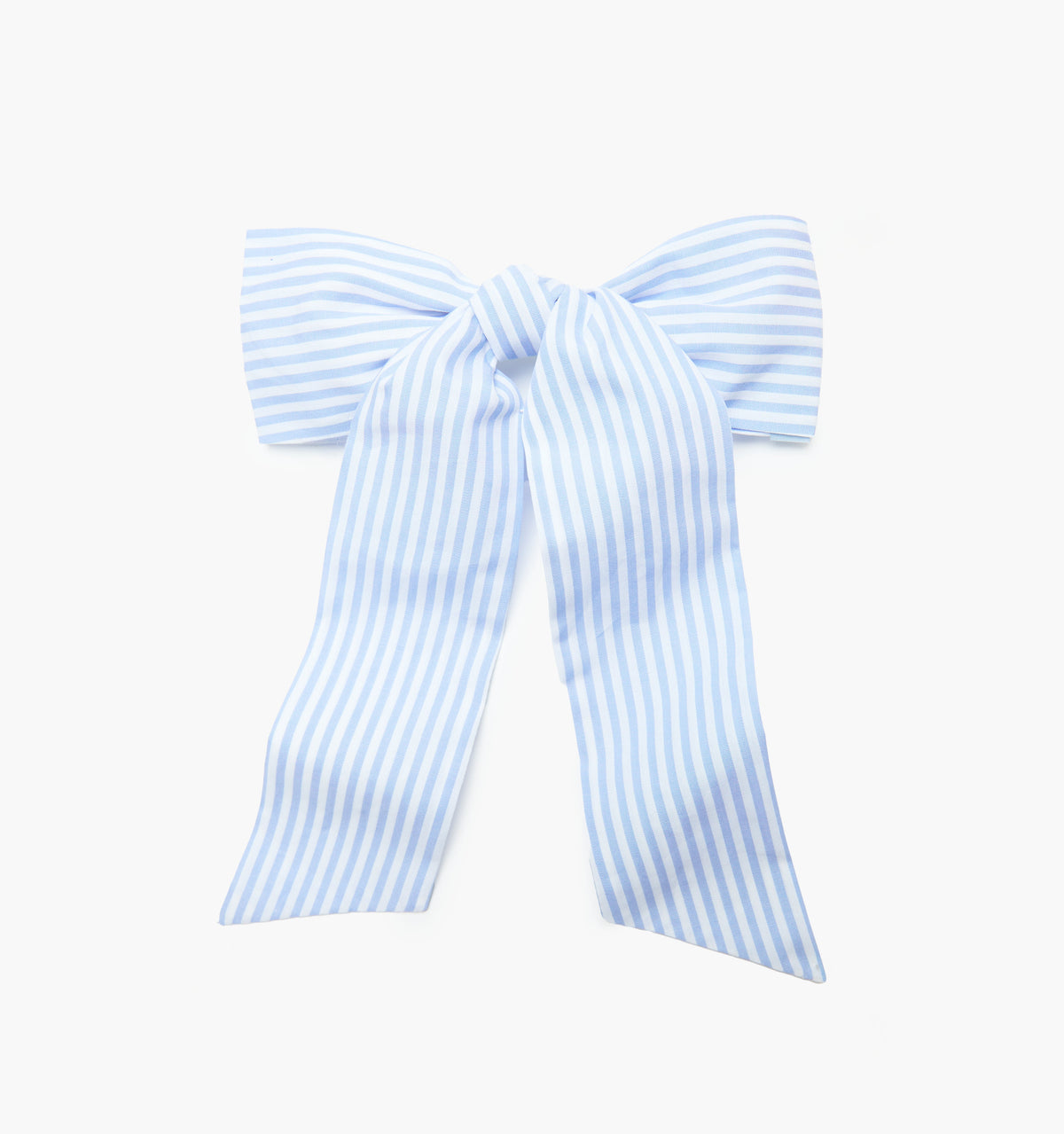 The Belle Bow - Blue/White Stripe
