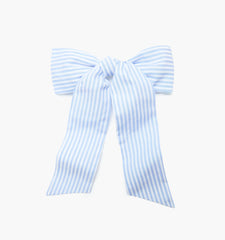 The Belle Bow - Blue/White Stripe