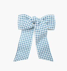 The Belle Bow - Lagoon Gingham