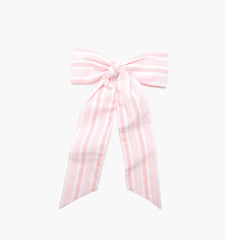The Belle Bow - Pink Variegated Stripe