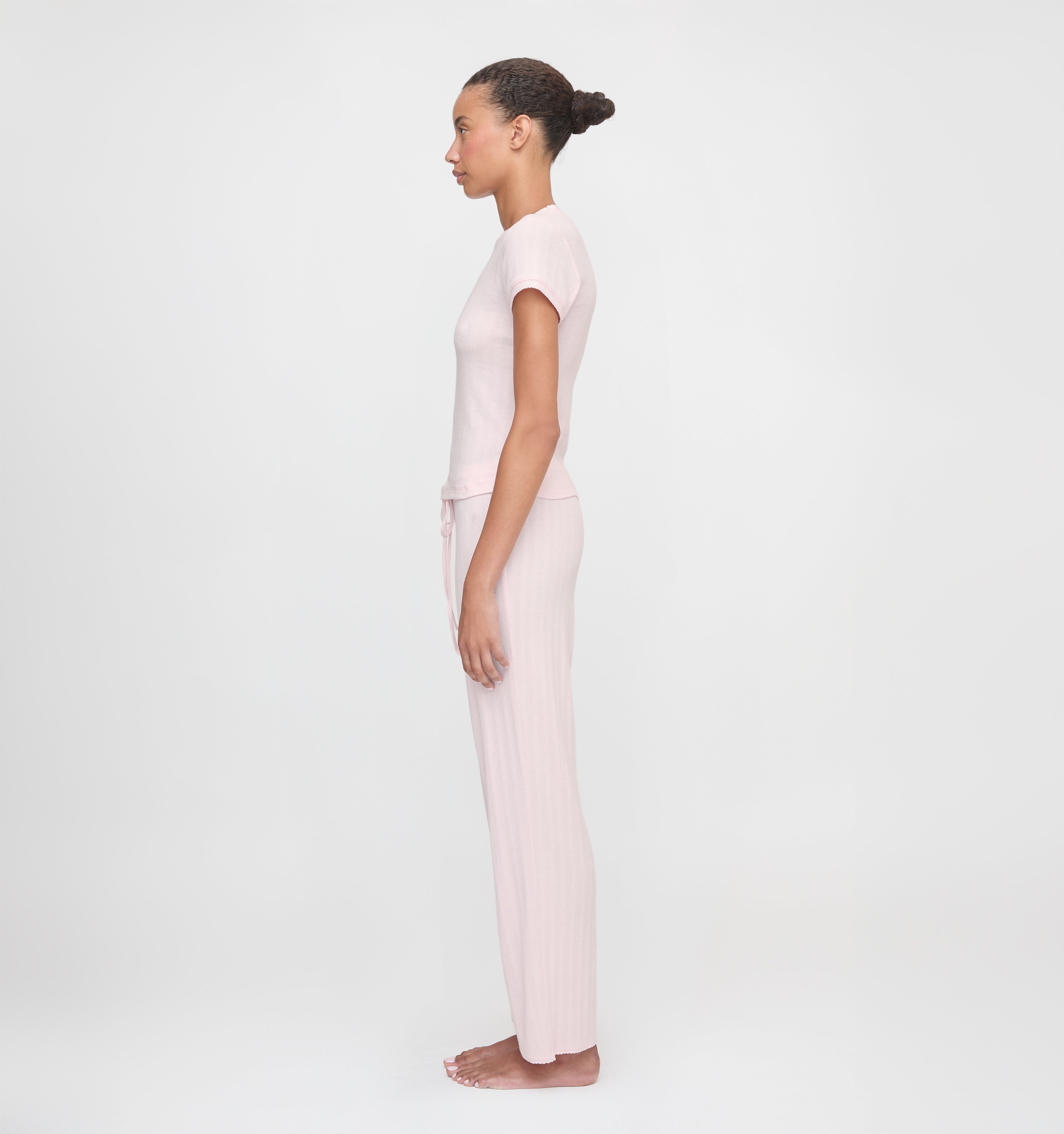 The Cleo Pointelle Set - Light Pink